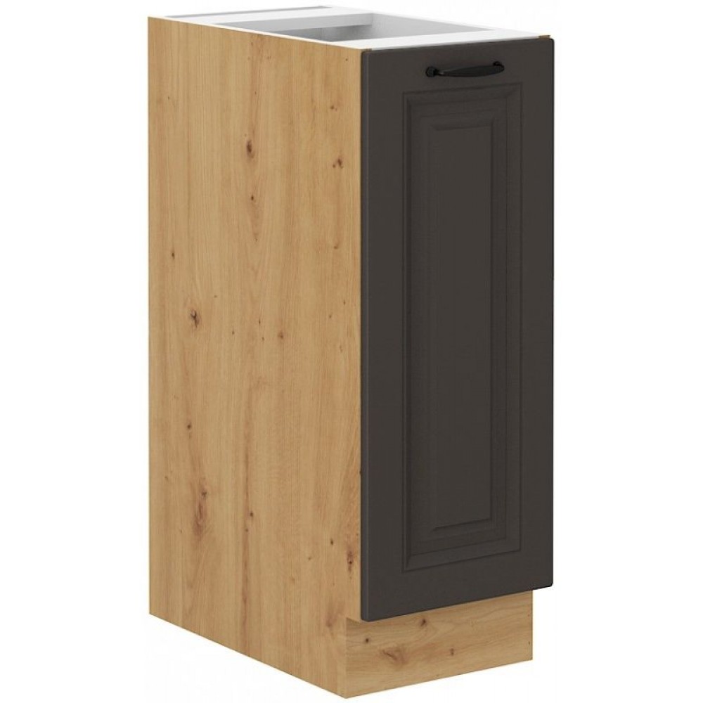 Επιδαπέδιο ντουλάπι με καλάθι Yvette 30 D-Γραφίτης