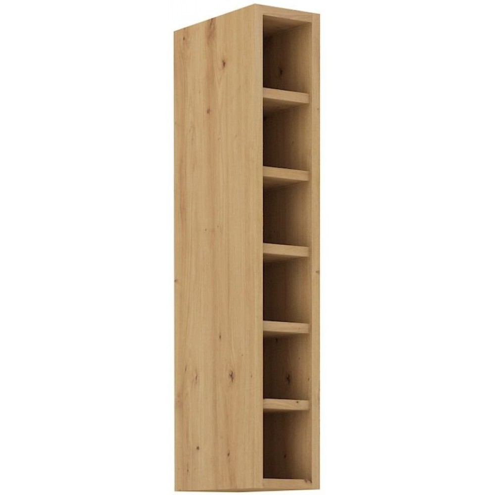 Κρεμαστό ντουλάπι με ράφια Yvette 15 G 90 OTW-Γραφίτης