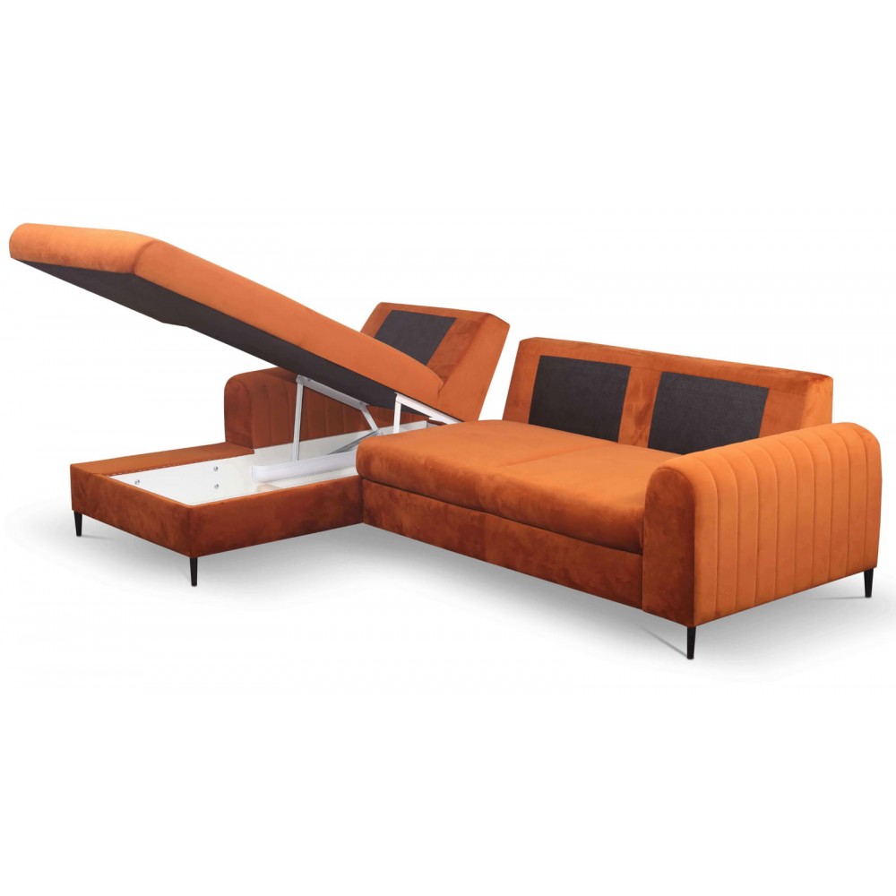 Γωνιακός καναπές Monte-Portokali-Aristeri