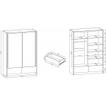 Ντουλάπα συρόμενη Ariadne-Mauro Marmaro-154x62x214