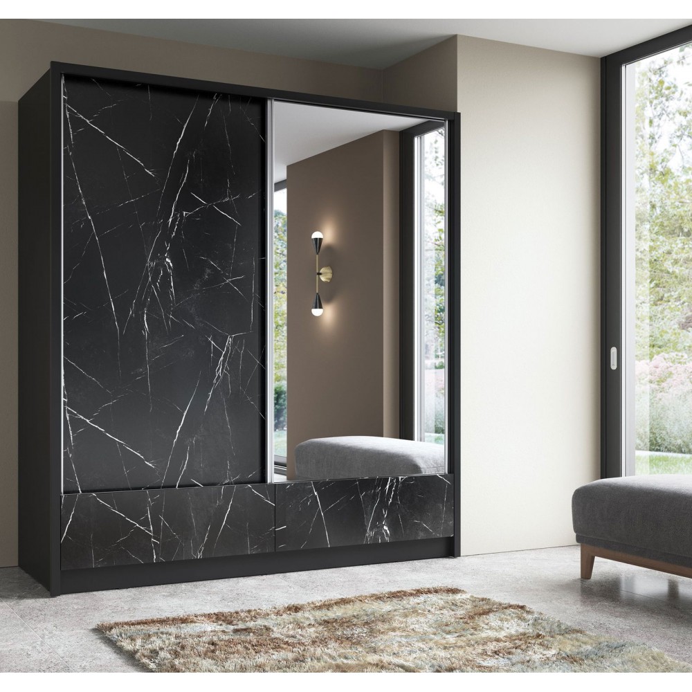 Ντουλάπα συρόμενη Ariadne-Mauro Marmaro-204x62x214