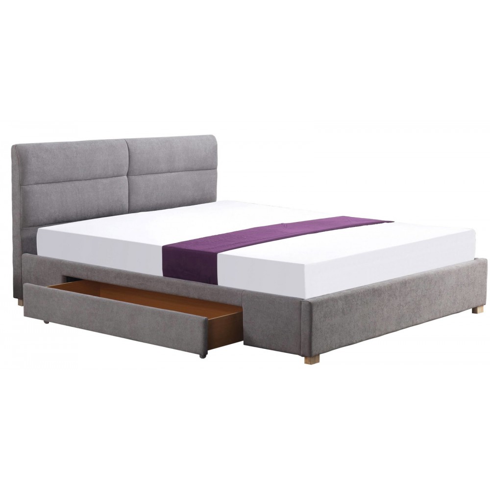 Επενδυμένο κρεβάτι Marabel-Gkri Anoixto 170x216x95