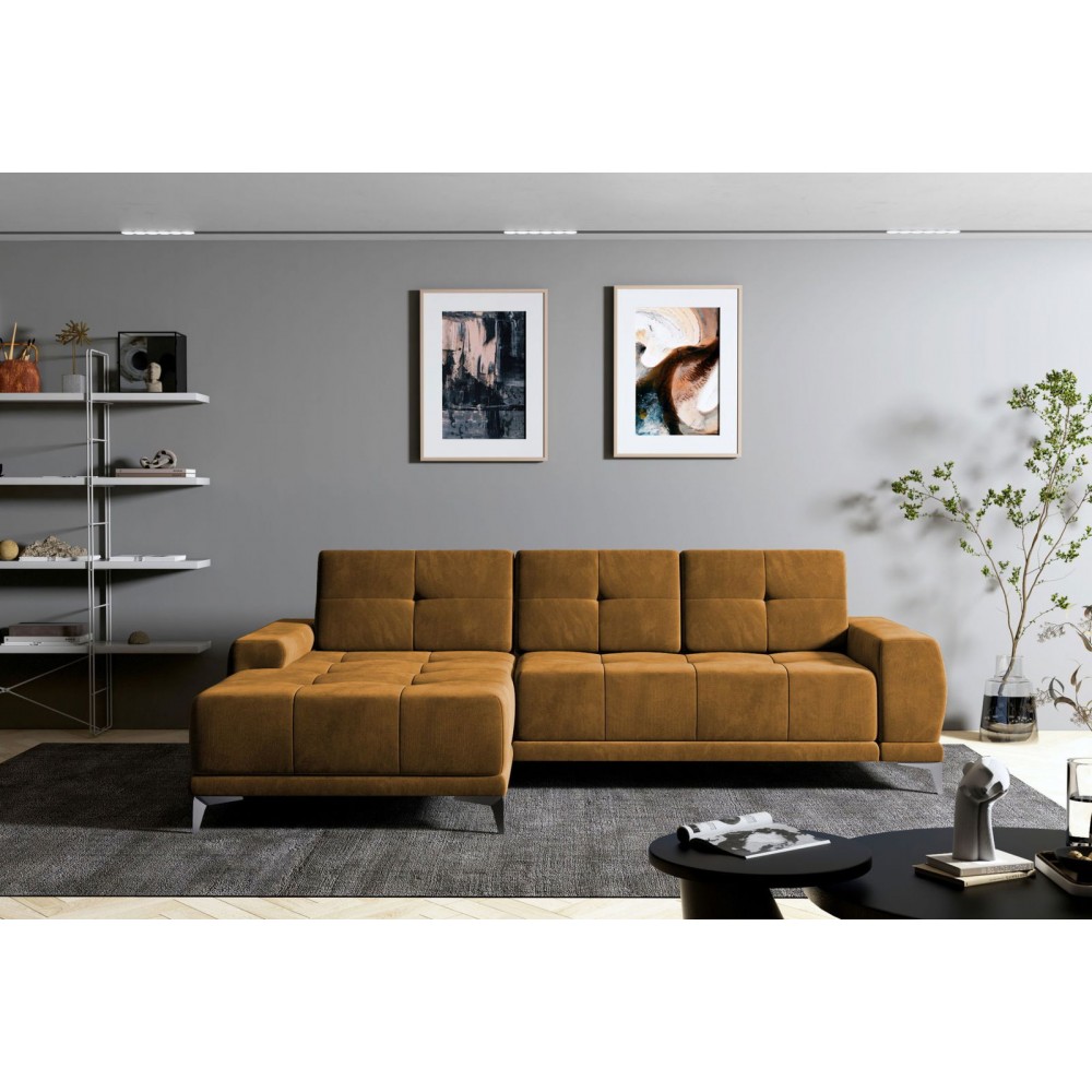 Γωνιακός καναπές Savana-Αριστερή-Moustardi