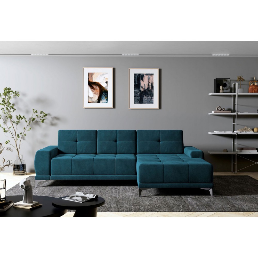 Γωνιακός καναπές Savana-Δεξιά-Petrol