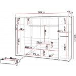 Ντουλάπα Panama 310 Συρόμενη