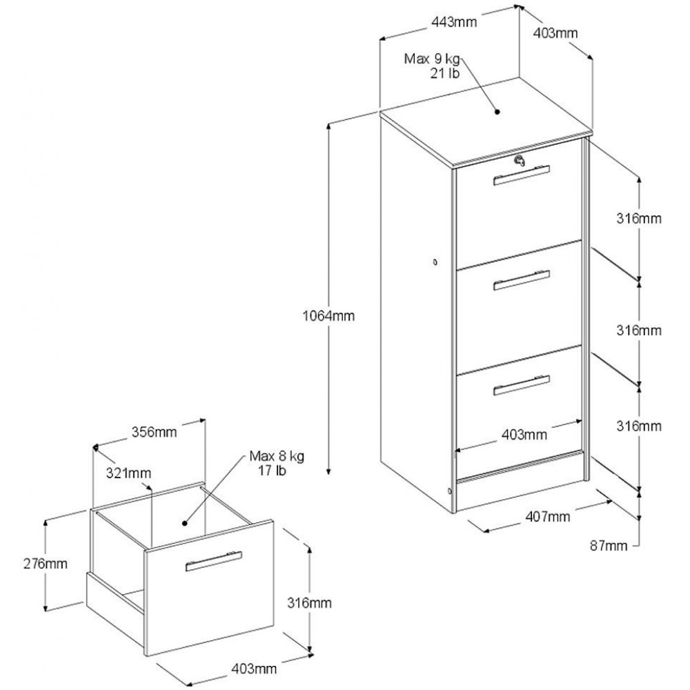 Συρταριέρα αρχειοθέτησης Envelope-Fusiko-Leuko