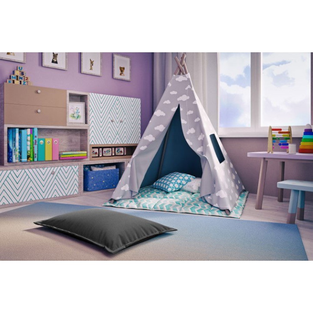 Πουφ Benett-Gkri Skouro