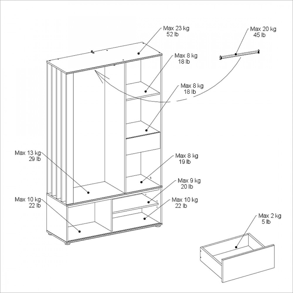 Γκαρνταρόμπα Esther-Mauro