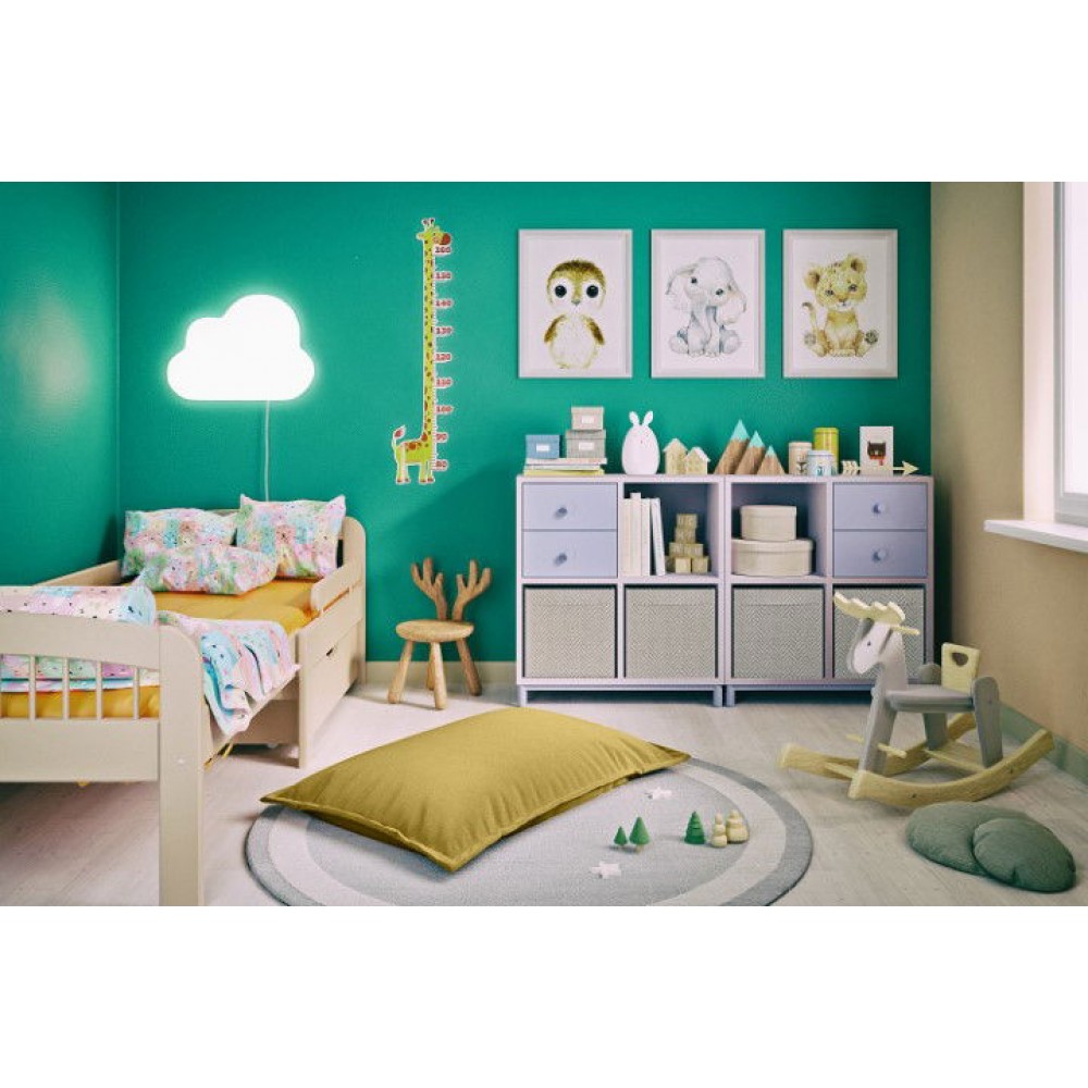 Πουφ Cayden-Moustardi