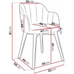 Καρέκλα Kam S105-Leuko