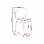 καρέκλα Siona S106-Leuko