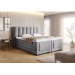 Επενδυμένο κρεβάτι Villard με στρώμα και ανώστρωμα-Gkri Anoixto-160 x 200