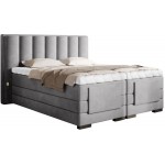 Επενδυμένο κρεβάτι Villard με στρώμα και ανώστρωμα-Gkri Anoixto-160 x 200