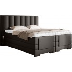 Επενδυμένο κρεβάτι Villard με στρώμα και ανώστρωμα-Kafe-140 x 200