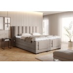 Επενδυμένο κρεβάτι Villard με στρώμα και ανώστρωμα-Mpez-160 x 200