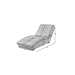 Ανάκλινδρο Liana 85x170x95