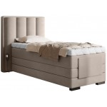 Επενδυμένο κρεβάτι Villard 90 με στρώμα και ανώστρωμα-Mpez