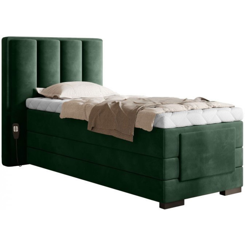 Επενδυμένο κρεβάτι Villard 90 με στρώμα και ανώστρωμα-Kyparissi