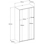 Ντουλάπα Ballet δίφυλλη