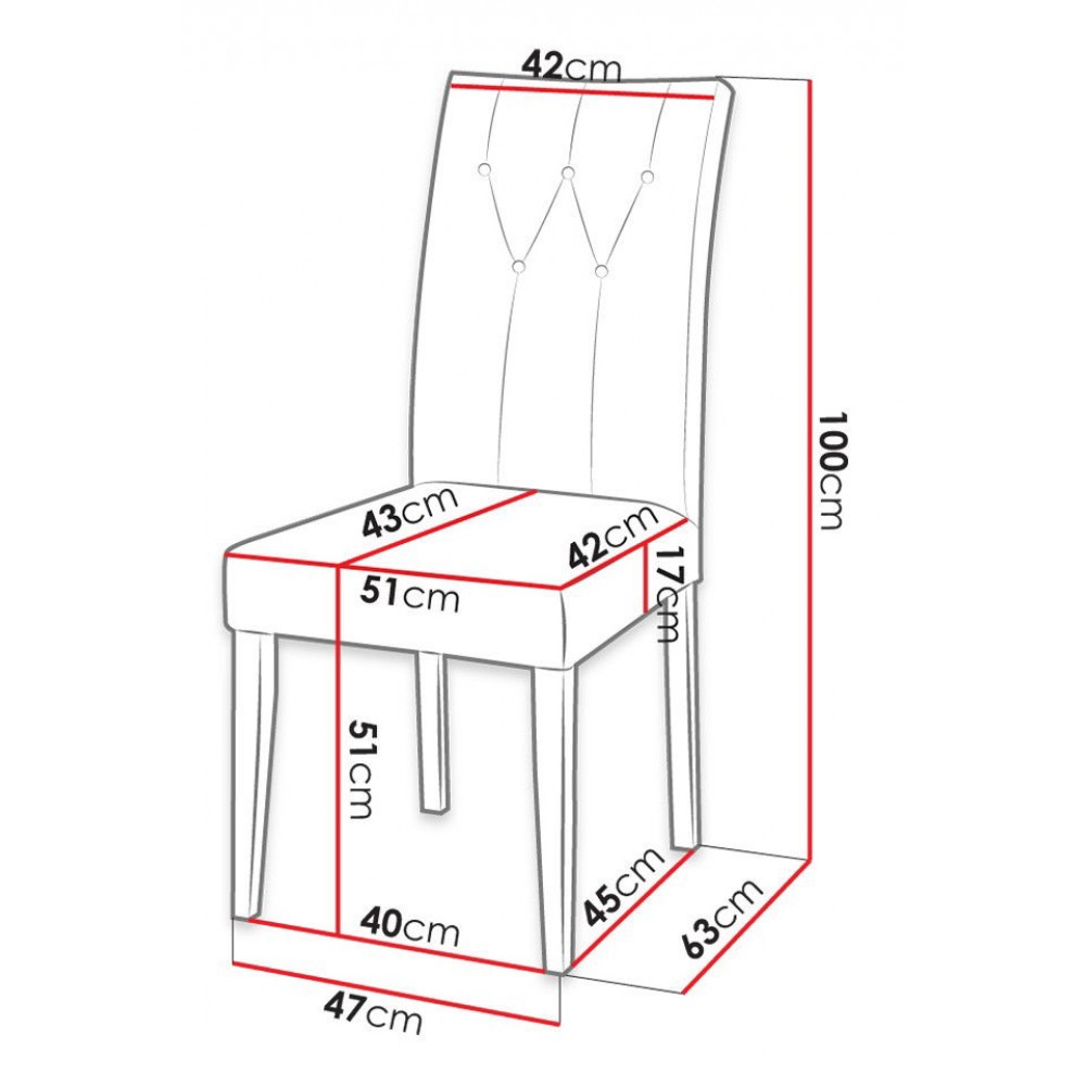 Καρέκλα Marcia S67 Plus-Gkri