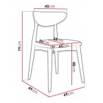 Καρέκλα S80 BK-Gkri