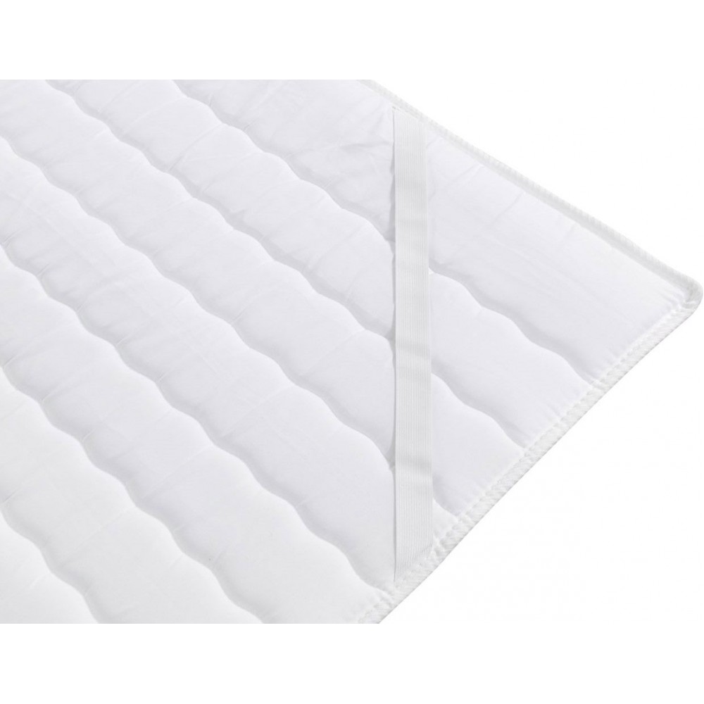 Επενδυμένο κρεβάτι Flo με στρώμα και ανώστρωμα-Gkri Skouro-180 x 200