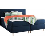 Επενδυμένο κρεβάτι Flo με στρώμα και ανώστρωμα-Mple-160 x 200