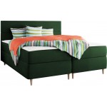 Επενδυμένο κρεβάτι Flo με στρώμα και ανώστρωμα-Prasino-140 x 200