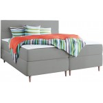 Επενδυμένο κρεβάτι Flo με στρώμα και ανώστρωμα-Gkri Anoixto-160 x 200