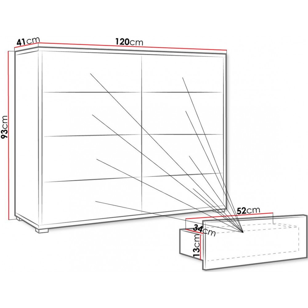 Συρταριέρα Gesita Plus - Λευκό
