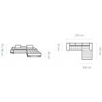 Γωνιακός καναπές Sapphire mini-Prasino-Αριστερή