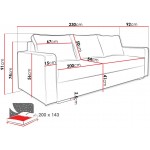 Καναπές-Κρεβάτι Beno-Mple