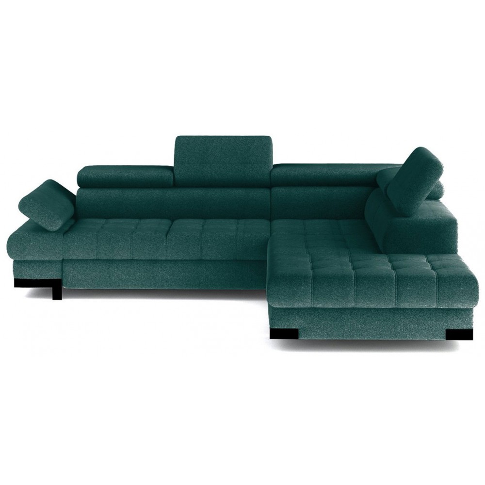 Γωνιακός καναπές Sapphire-Prasino-Δεξιά