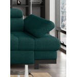 Γωνιακός καναπές Sapphire-Prasino-Δεξιά