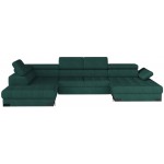 Γωνιακός καναπές Sapphire Plus-Prasino-Αριστερή