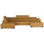 Γωνιακός καναπές Sapphire Plus-Moustardi-Αριστερή