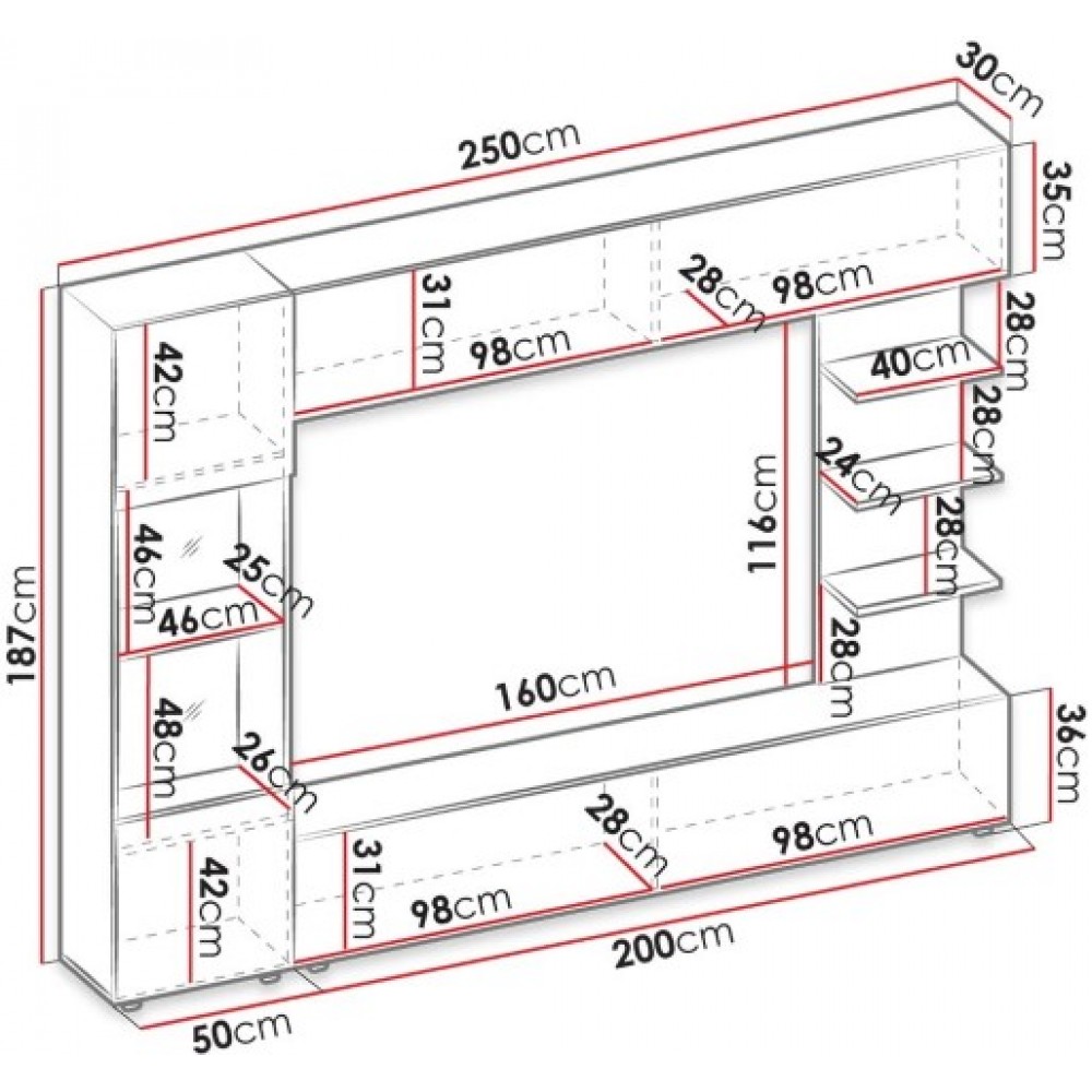 Σύνθετο σαλονιού Lazando