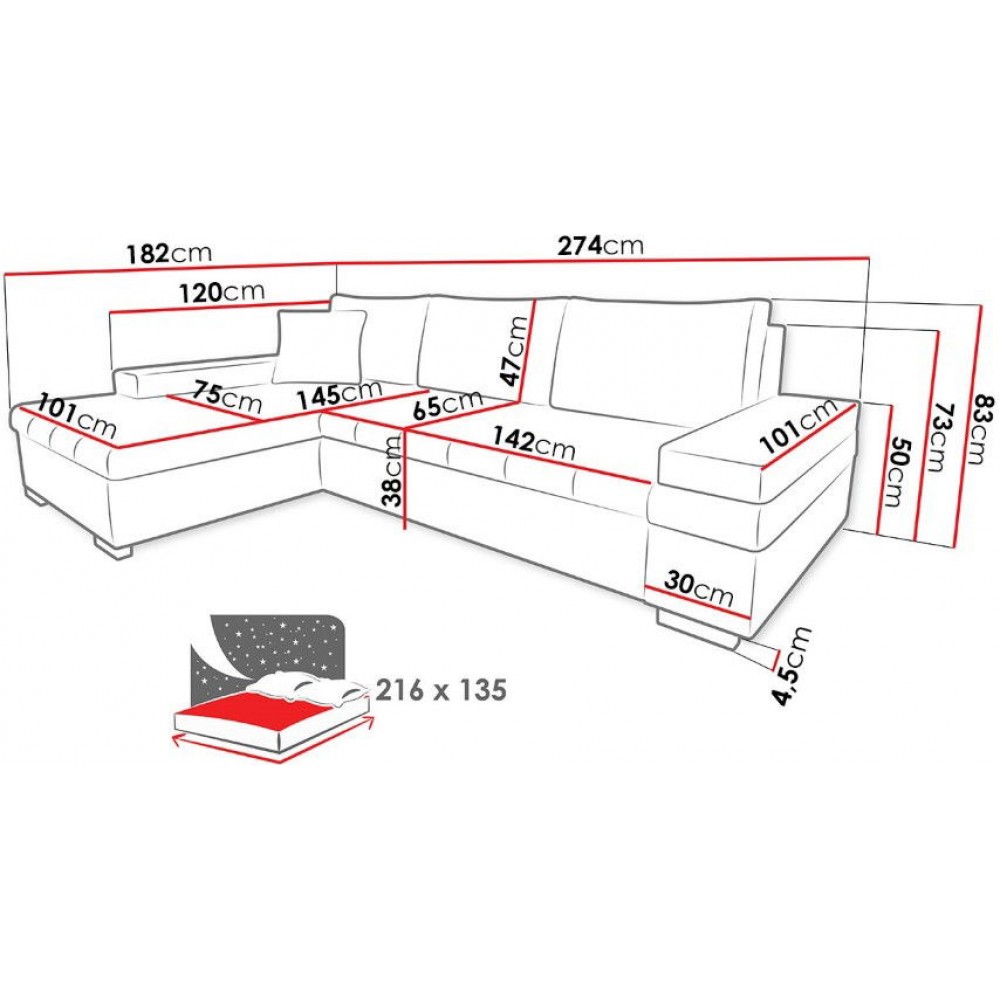 Γωνιακός καναπές Bangkok Mini-Kafe - Skouro kafe