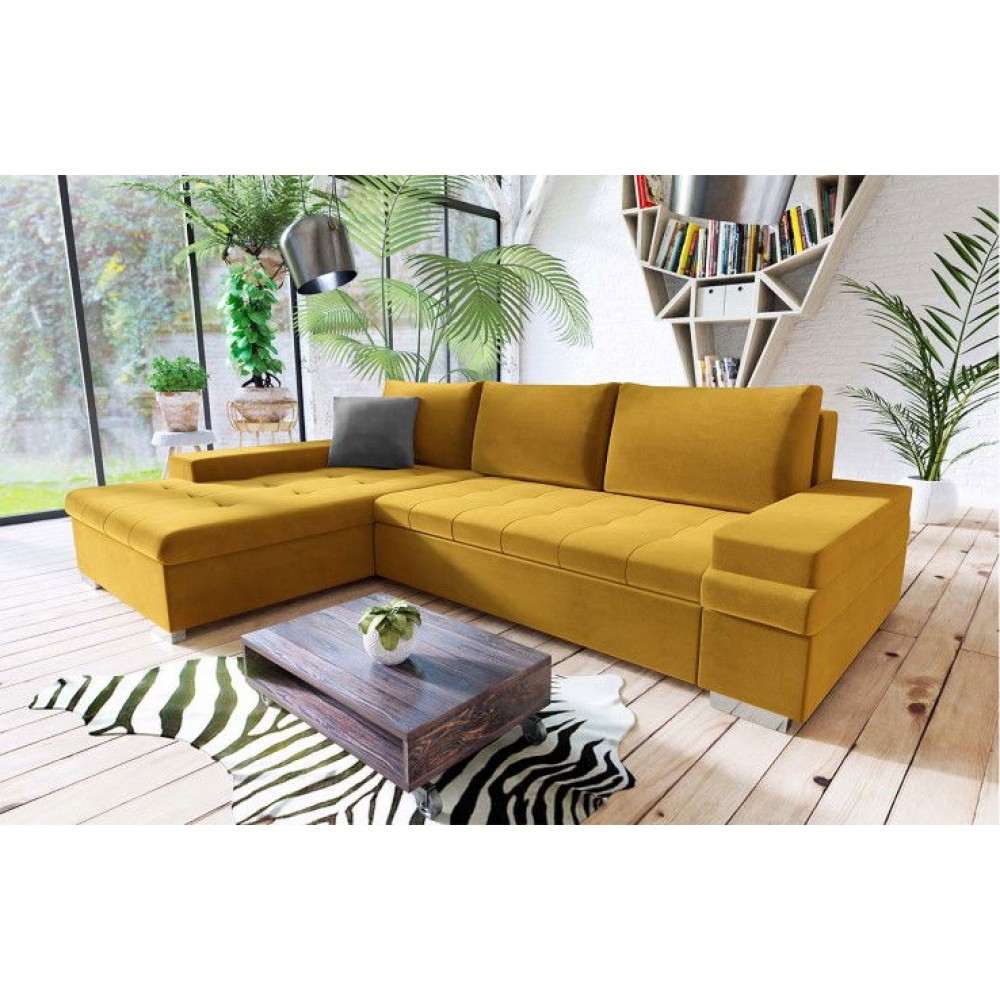 Γωνιακός καναπές Bangkok Mini-Moustardi
