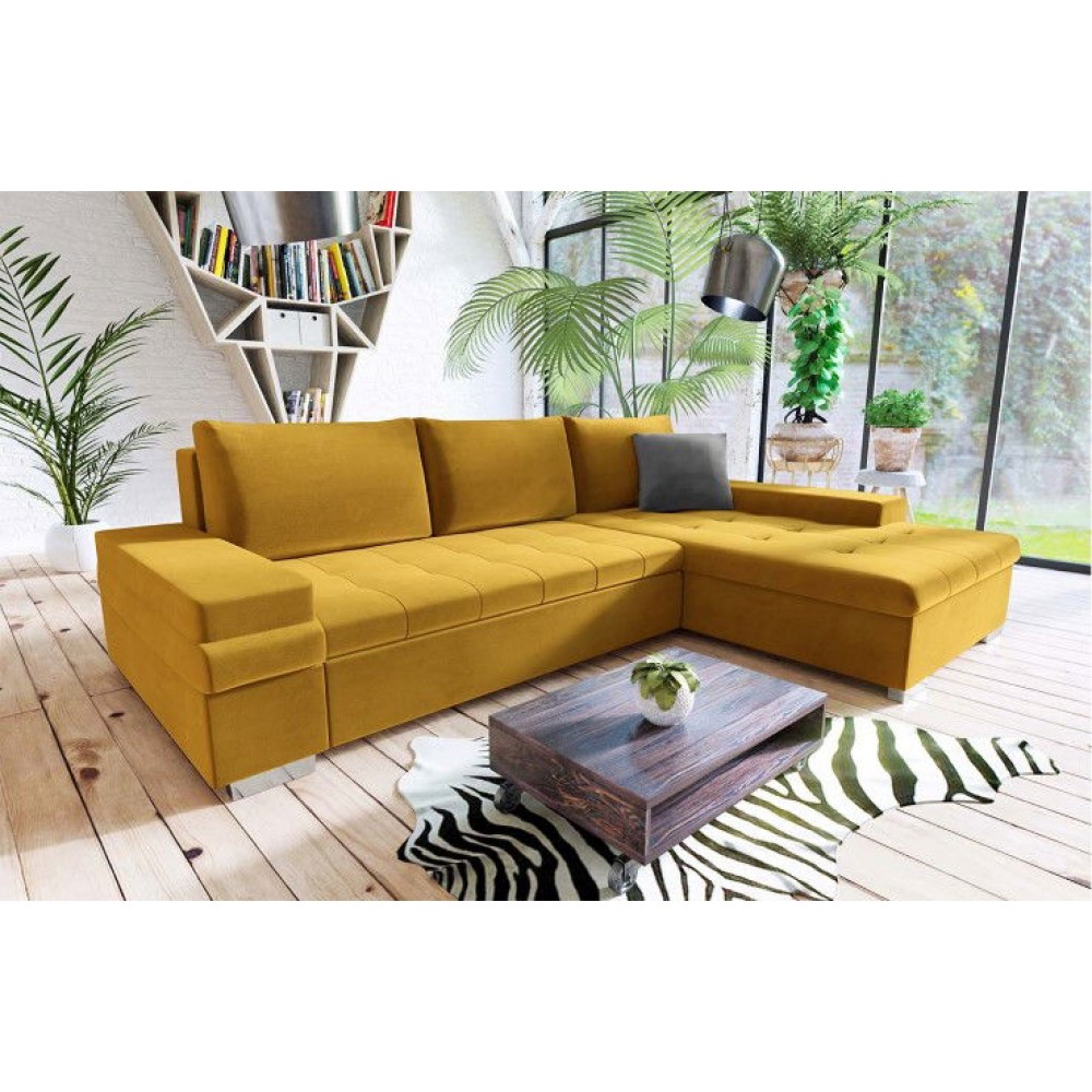 Γωνιακός καναπές Bangkok Mini-Moustardi
