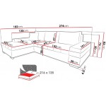 Γωνιακός καναπές Bangkok Mini-Mpez