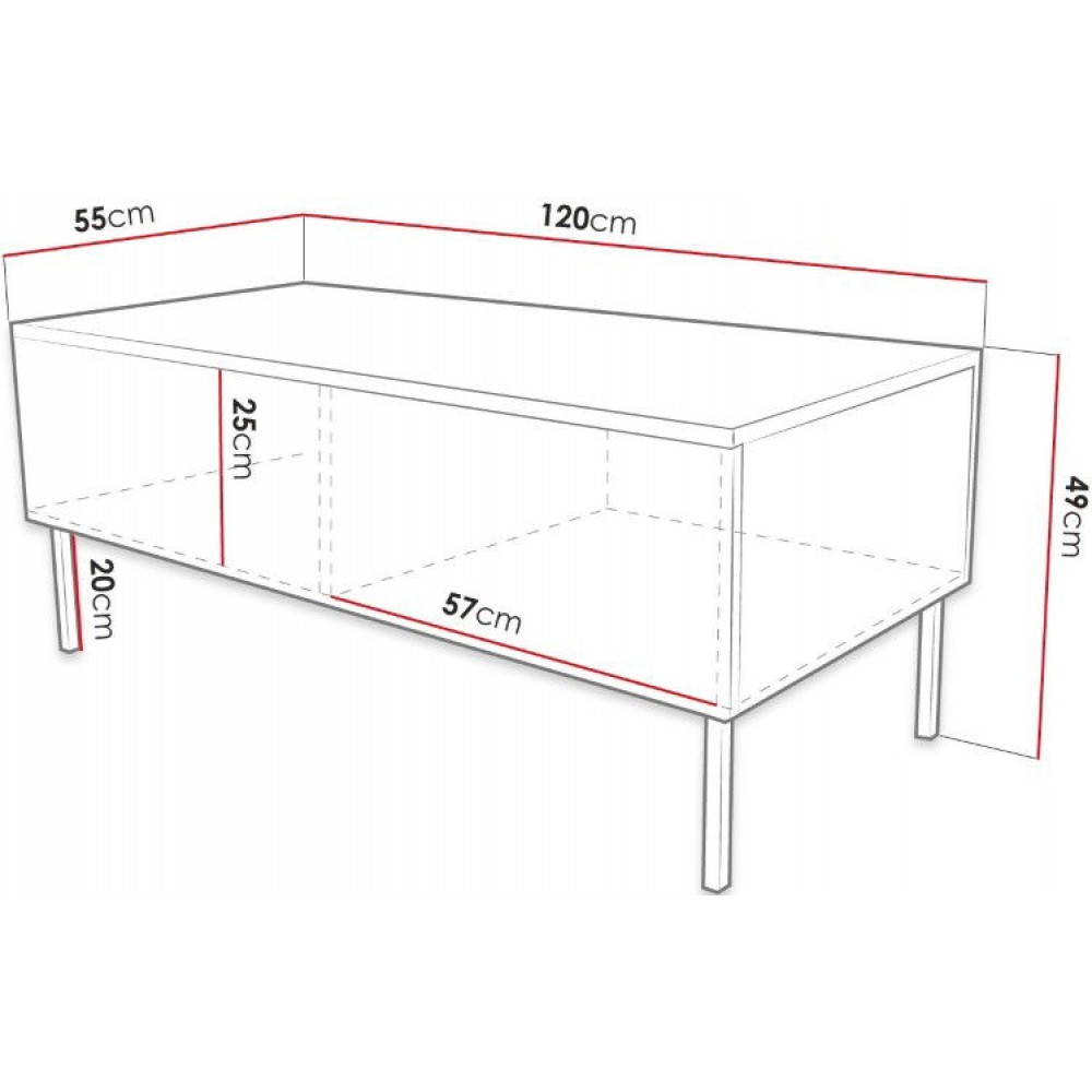 Τραπεζάκι σαλονιού Exito-Mauro