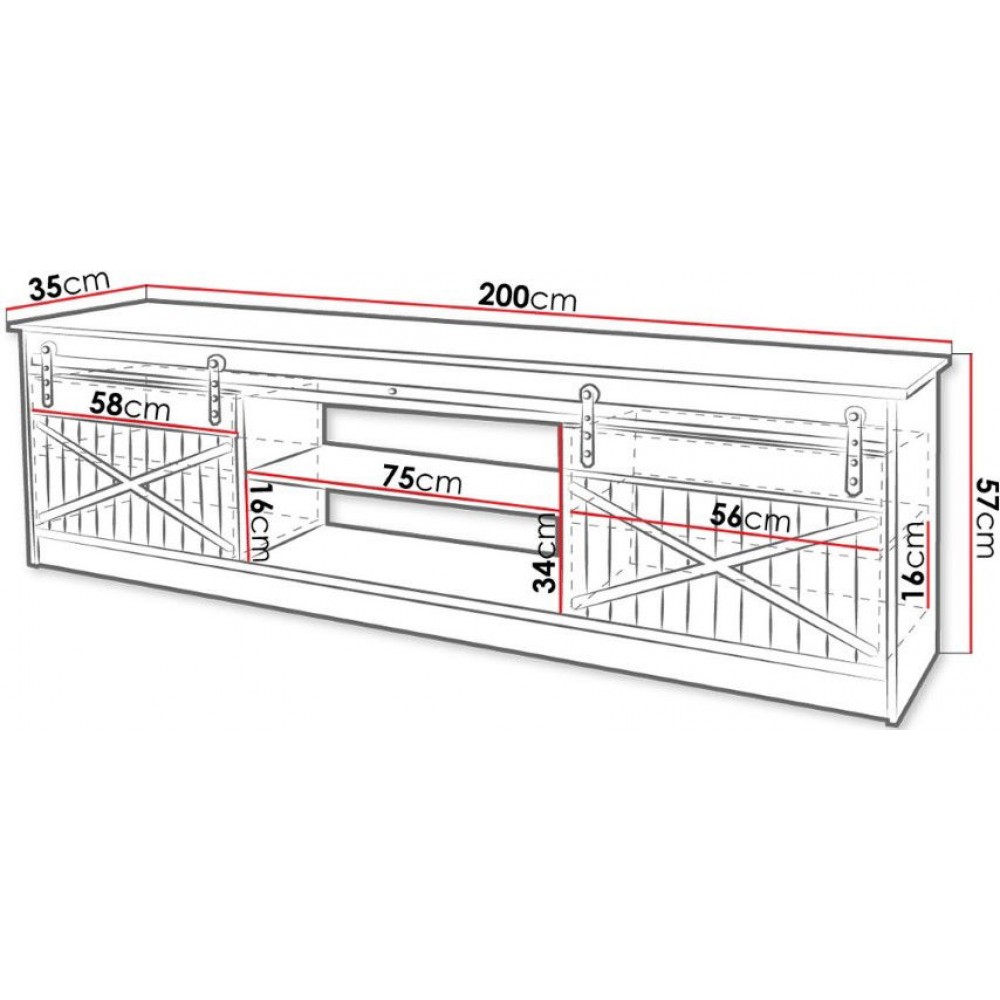 Έπιπλο τηλεόρασης Granero-Leuko