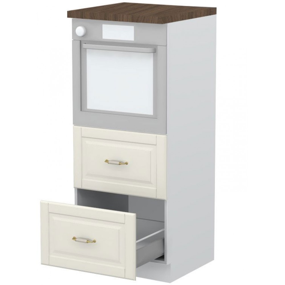 Επιδαπέδιο ντουλάπι φούρνου ψηλό Toscana K14-60-2MB-Λευκό