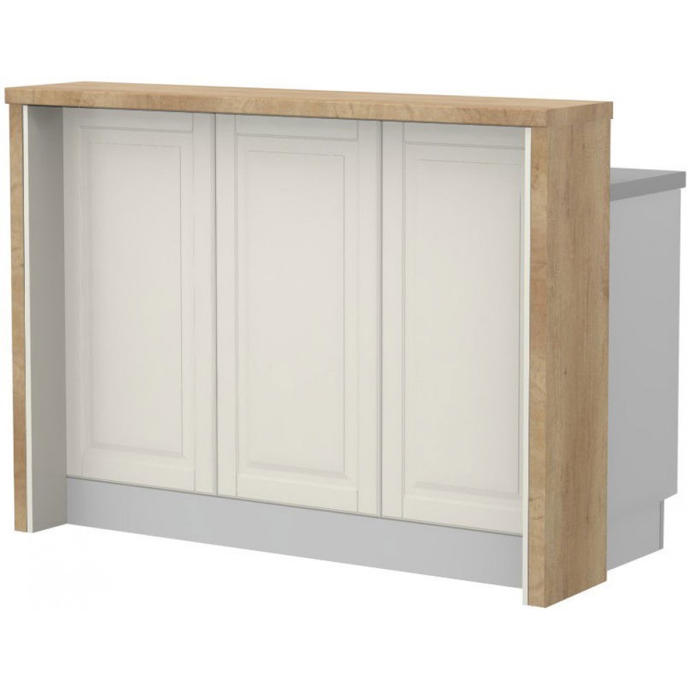 Πάγκος νησίδας Toscana-Μήκος: 135 εκ.-Nebraska Oak