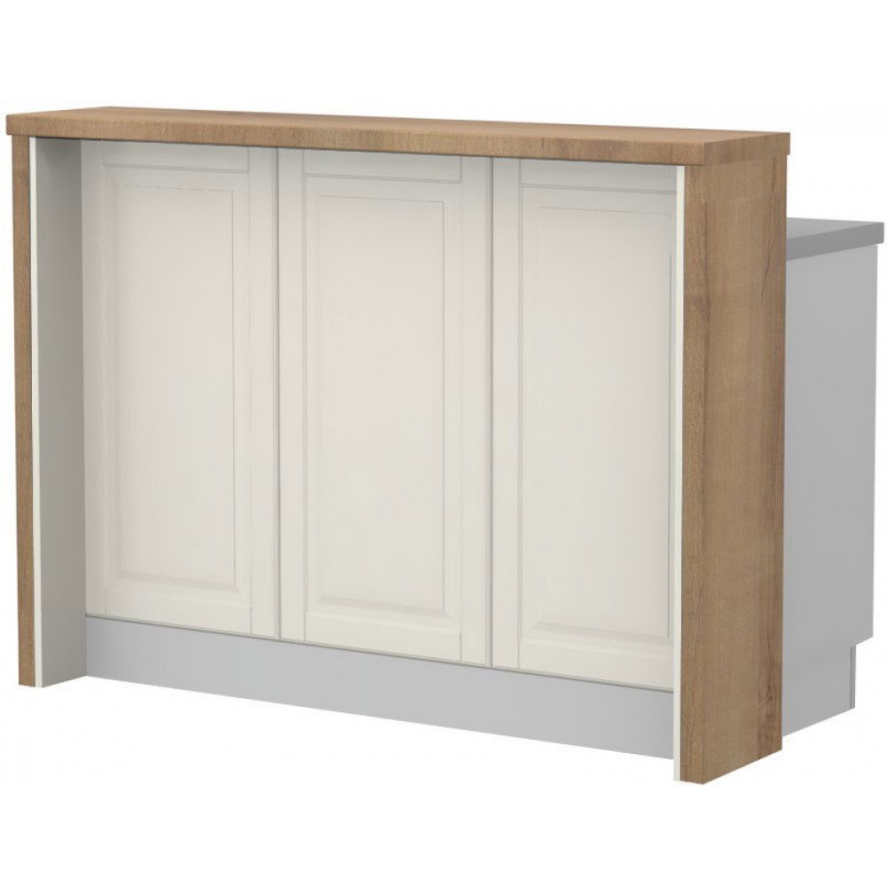 Πάγκος νησίδας Toscana-Μήκος: 135 εκ.-Pacific wallnut