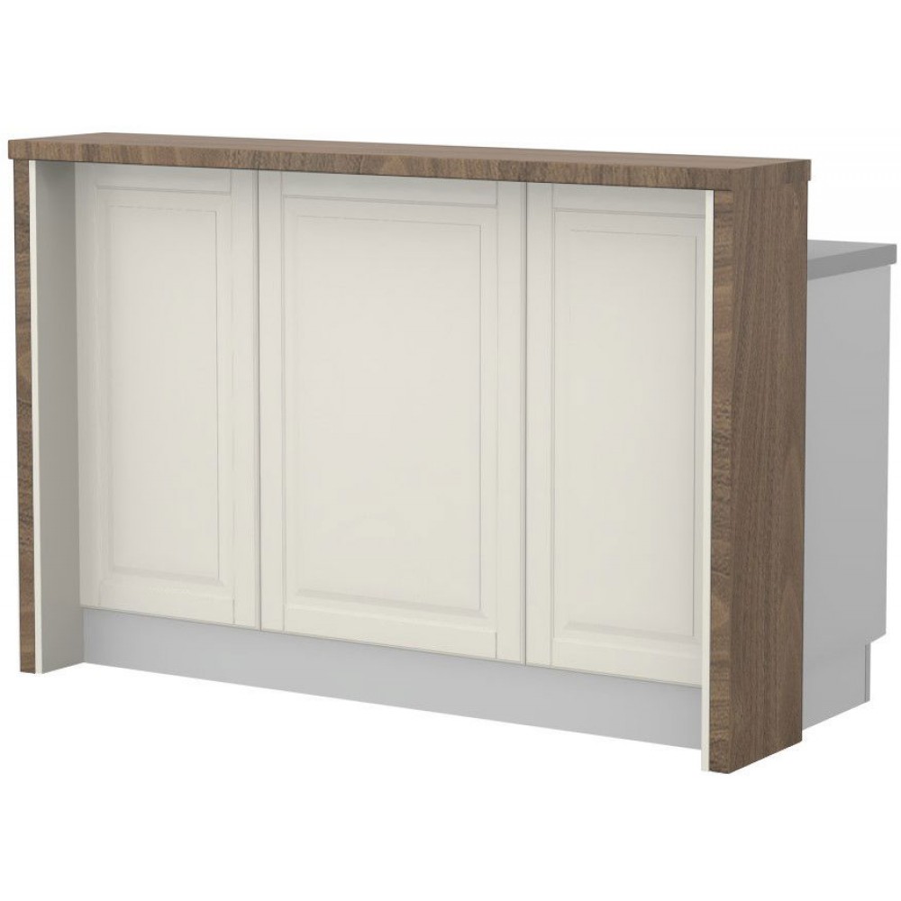 Πάγκος νησίδας Toscana-Μήκος: 150 εκ.-Carini wallnut