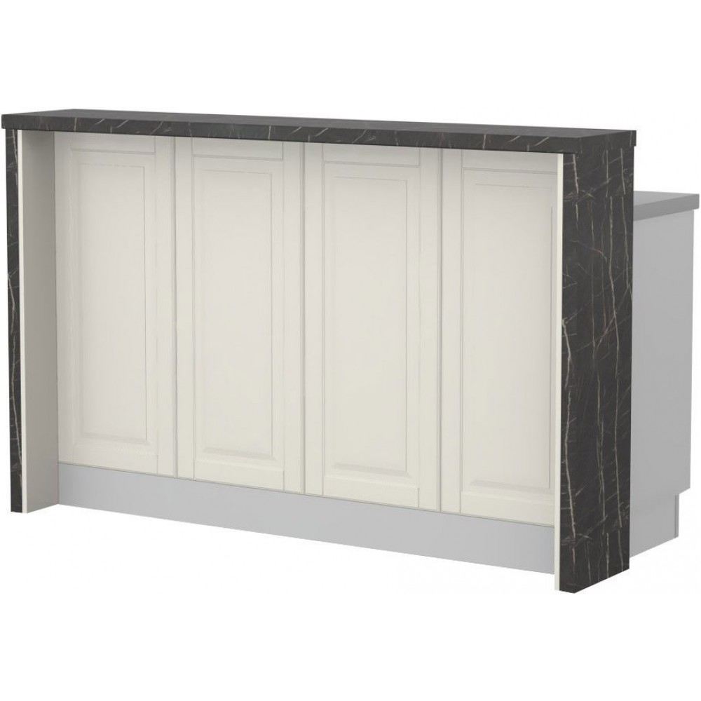 Πάγκος νησίδας Toscana-Μήκος: 160 εκ.-Black stone