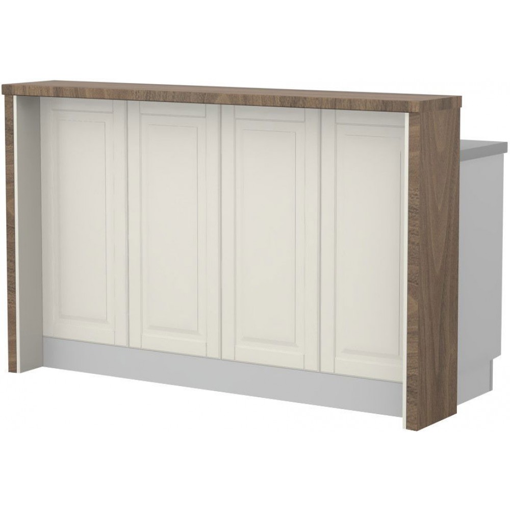 Πάγκος νησίδας Toscana-Μήκος: 160 εκ.-Carini wallnut