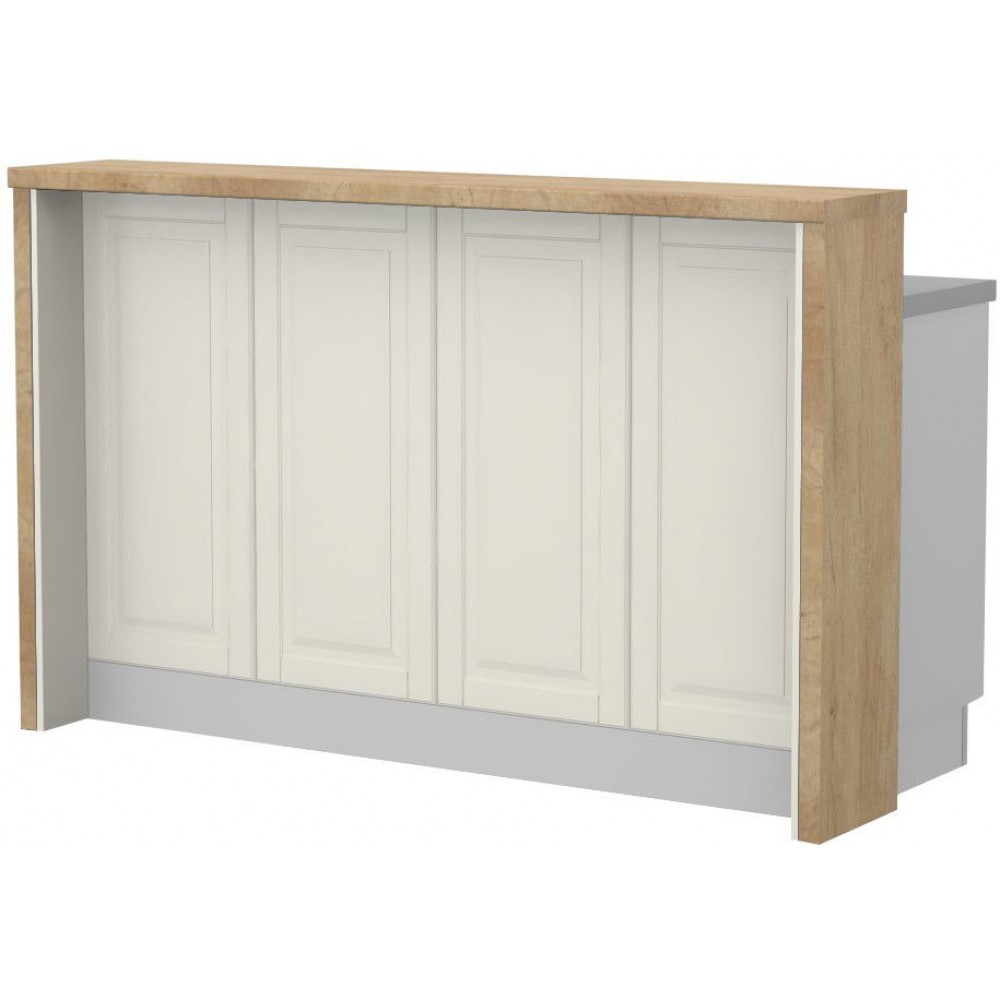 Πάγκος νησίδας Toscana-Μήκος: 160 εκ.-Nebraska Oak